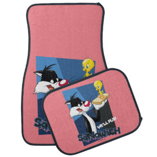 SYLVESTER™ & TWEETY™ "We'll Play Sandwich" Car Floor Mat