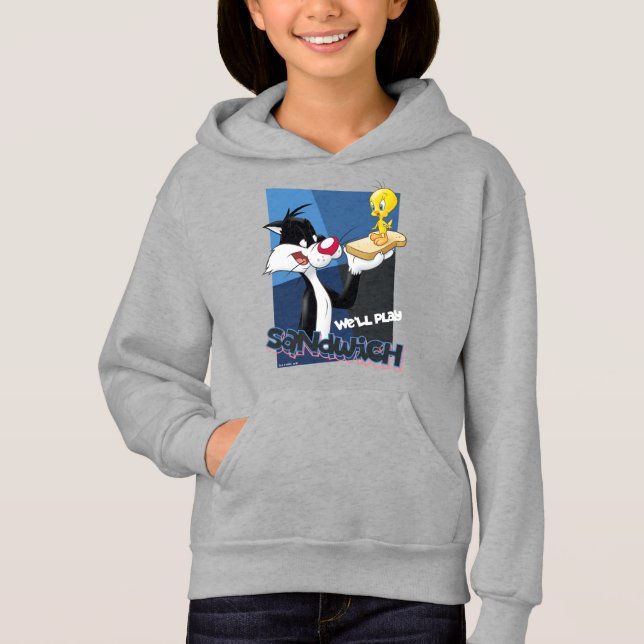SYLVESTER™ & TWEETY™ "We'll Play Sandwich" Hoodie (Front)