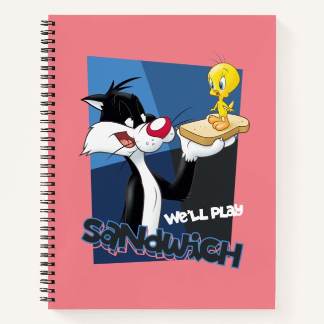 SYLVESTER™ & TWEETY™ "We'll Play Sandwich" Notebook (Front)