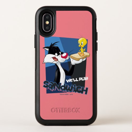SYLVESTER  TWEETY Well Play Sandwich OtterBox Symmetry iPhone X Case