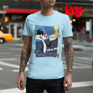 SYLVESTER™ & TWEETY™ "We'll Play Sandwich" T-Shirt