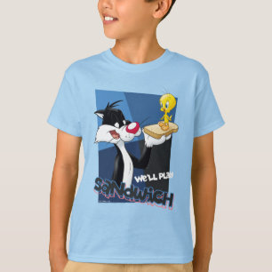 SYLVESTER™ & TWEETY™ "We'll Play Sandwich" T-Shirt