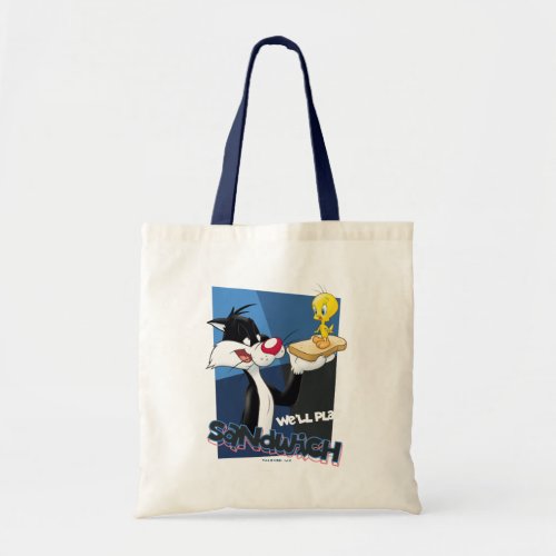 SYLVESTER  TWEETY Well Play Sandwich Tote Bag