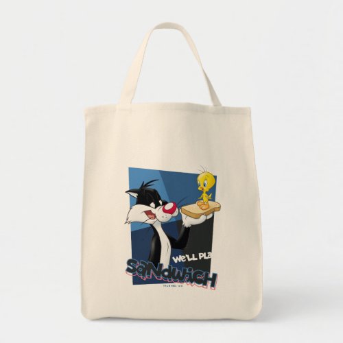 SYLVESTER  TWEETY Well Play Sandwich Tote Bag