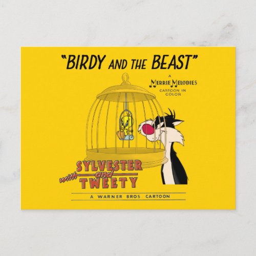 SYLVESTER  TWEEY  Birdy and the Beast Postcard