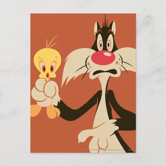 SYLVESTER™ with TWEETY™ Postcard (Front)