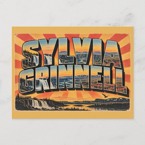 Sylvia Grinnell NU Arctic River Waterfall Art Postcard