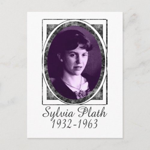 Sylvia Plath Postcard