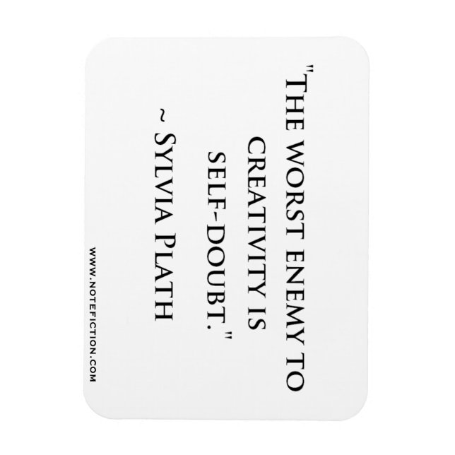 Sylvia Plath Quote Magnet (Vertical)