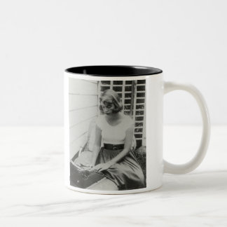 Sylvia Plath Typewriter Two-Tone Mug