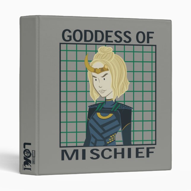 Sylvie Goddess of Mischief Illustration 3 Ring Binder (Front/Spine)