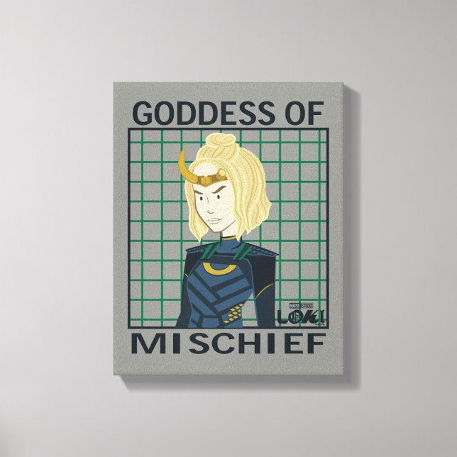 Sylvie Goddess of Mischief Illustration Canvas Print (Front)