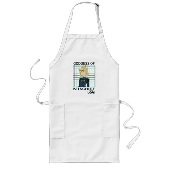 Sylvie Goddess of Mischief Illustration Long Apron (Front)