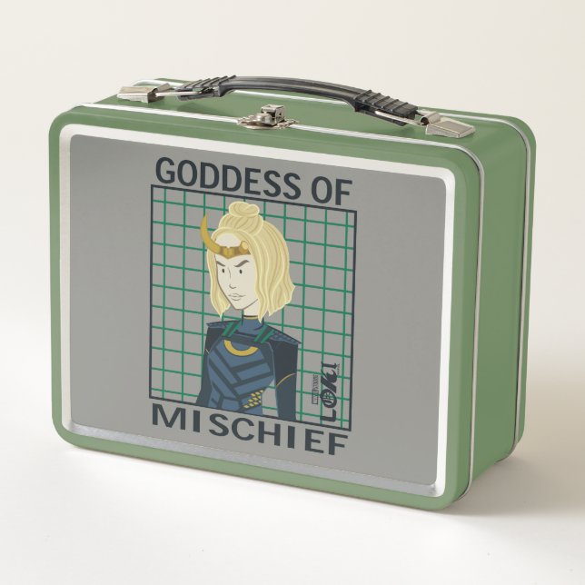 Sylvie Goddess of Mischief Illustration Metal Lunch Box (Front)