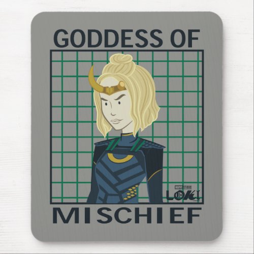 Sylvie Goddess of Mischief Illustration Mouse Pad