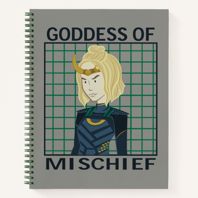 Sylvie Goddess of Mischief Illustration Notebook (Front)