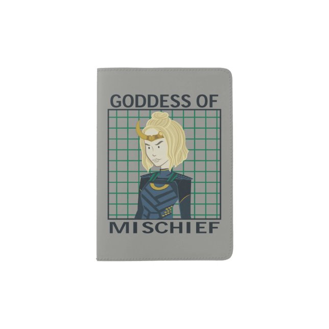 Sylvie Goddess of Mischief Illustration Passport Holder (Front)