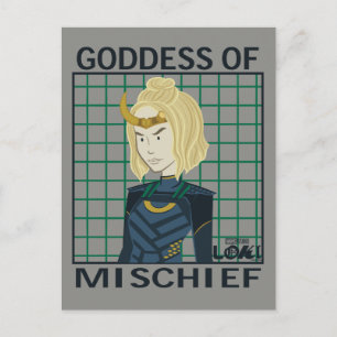 Sylvie Goddess of Mischief Illustration Postcard