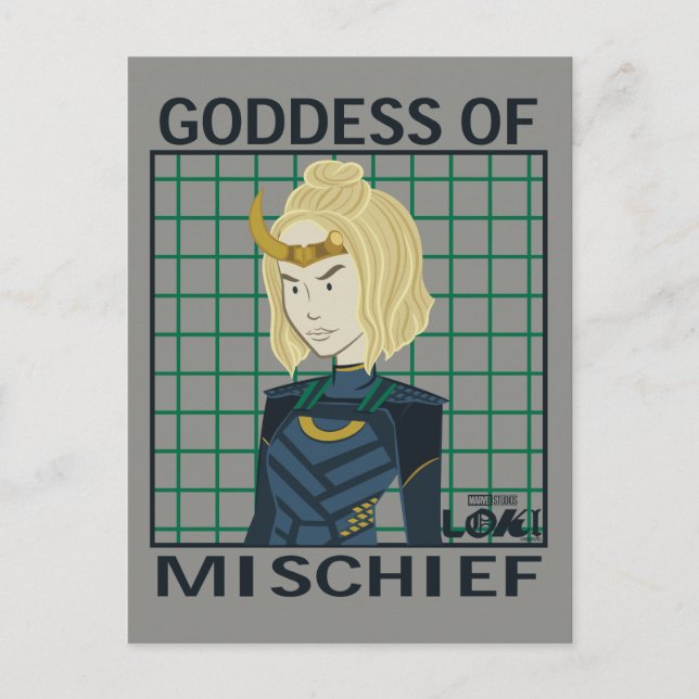 Sylvie Goddess of Mischief Illustration Postcard (Front)
