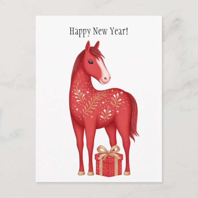 symbol 2026 new years postcard (Front)