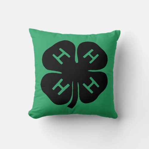 Symbol 4_H Club Throw Pillow