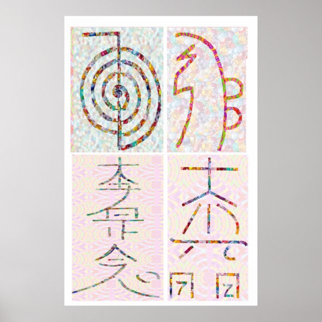 SYMBOL ART 2014 - Reiki Master Practice Poster (Front)