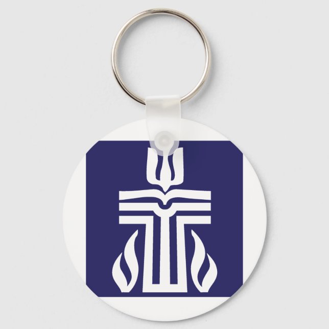 symbol-bluewhite keychain (Front)