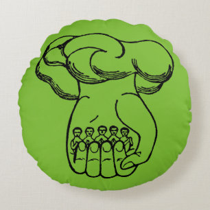 Symbol: Divine Hand Round Pillow