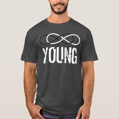 Symbol double Infinity _ Black  White  young T_Shirt