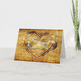 Symbol double Infinity Heart BiColor Card