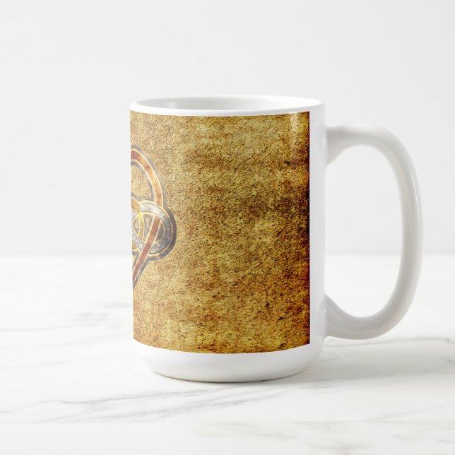 Symbol double Infinity Heart BiColor Coffee Mug (Right)