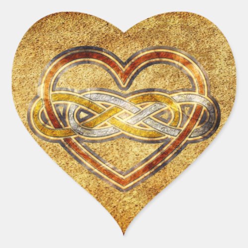 Symbol double Infinity Heart BiColor Heart Sticker