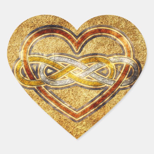Symbol double Infinity Heart BiColor Sticker (Front)