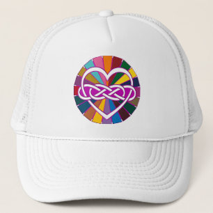 Symbol double Infinity Heart colorful shine Trucker Hat