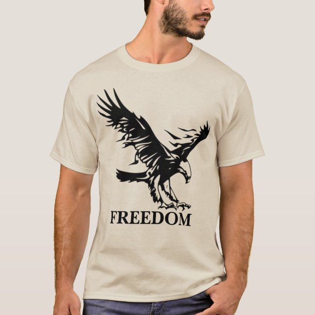 Symbol Eagle Freedom. Personalized T-Shirt (Front)