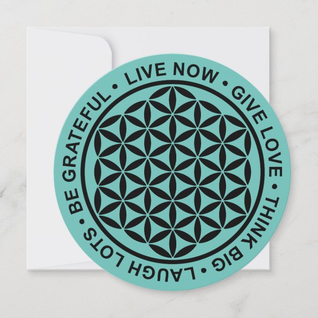 Symbol Flower Of Life - Rules Of Life 1 (Front)