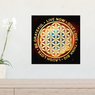 Symbol Flower Of Life - Rules Of Life 1 Foil Prints