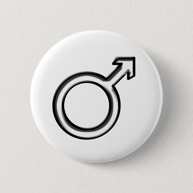 Symbol for Male Pinback Button (Front)