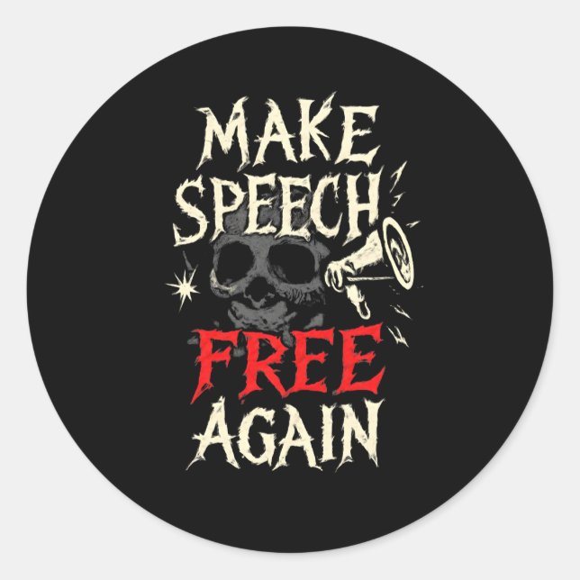 symbol Freedom Equality America flag red Classic Round Sticker (Front)