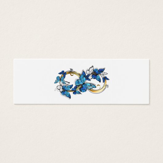 Symbol Infinity of Blue Morpho Butterflies (Front)