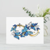 Symbol Infinity of Blue Morpho Butterflies (Standing Front)