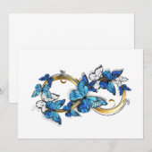 Symbol Infinity of Blue Morpho Butterflies (Front/Back)