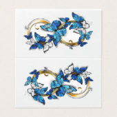Symbol Infinity of Blue Morpho Butterflies (Outside Unfolded)