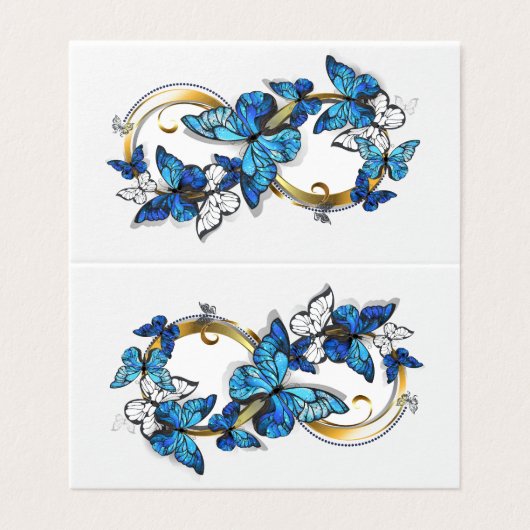 Symbol Infinity of Blue Morpho Butterflies (Outside Unfolded)