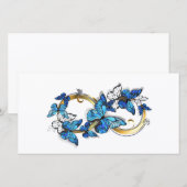 Symbol Infinity of Blue Morpho Butterflies (Front/Back)