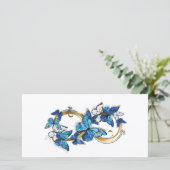 Symbol Infinity of Blue Morpho Butterflies (Standing Front)