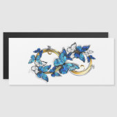 Symbol Infinity of Blue Morpho Butterflies (Front/Back)