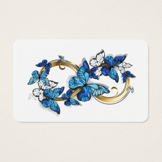 Symbol Infinity of Blue Morpho Butterflies (Front)