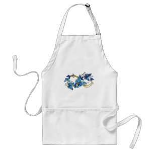 Symbol Infinity of Blue Morpho Butterflies Adult Apron