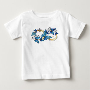 Symbol Infinity of Blue Morpho Butterflies Baby T-Shirt